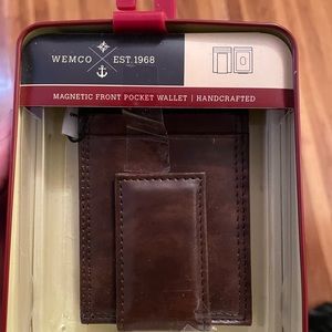 Brown Leather Front Pocket Wallet